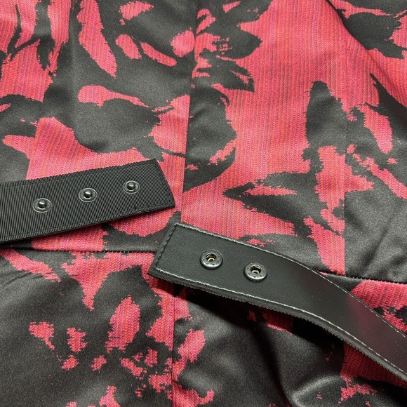 DS Lab Dress Women's Size M Pockets Belt Fit Flare Floral Party NEW - Picture 12 of 12